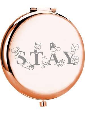 Mey İthalat Myospark K-Pop Erkek Grubu Hediye Kal Fandom Kompakt Makyaj Aynası K-Pop Müzik Aşığı K-Pop Hayranları Için Ürün (Ayna Kal)
