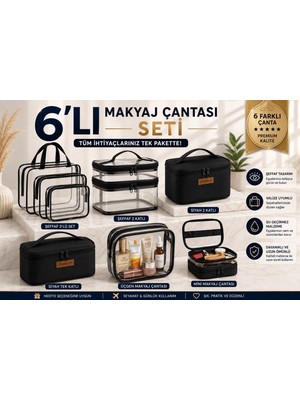 Bambus Home 6'lımakyaj Çantası Seti