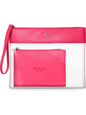 Mey İthalat Kiko Milano Makyaj Çantası - Transparent Beauty Case 002 Fuchsia 01