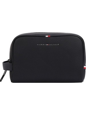 Mey İthalat Tommy Hilfiger Erkek Essentıal Pu Washbag Çanta Black Tek Beden