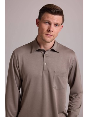 Ysf Erkek Yeşil Polo Yaka Sweatshirt