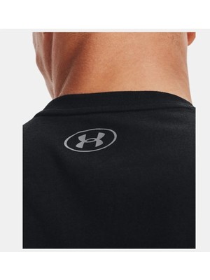 Under Armour 1329286 Kolsuz Siyah Erkek Atlet Triko Materyal ile Ter Tutmayan Özellik