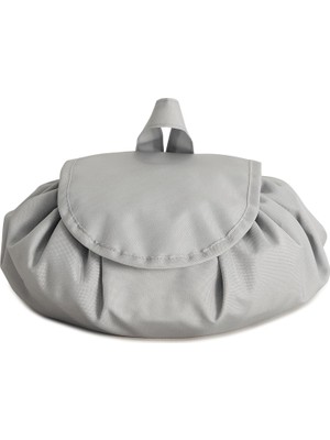 Mey İthalat Ocean Home Textile Fonksiyonel Su Itici Leke Tutmaz Kumaş Düzenleyici Seyahat Tipi Makyaj Çantası Ø 50 cm