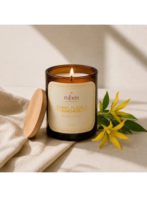 Ruhen Aromatherapy Ylag Ylang & Karanfil Soyalı Mum