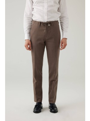 Ysf Erkek Haki Yeşil Regular Fit Jogger Yan Cep  Kanvas Pantolon