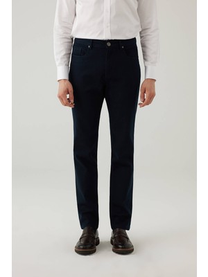 Ysf Erkek Lacivert Regular Fit Üst Cep Kanvas Pantolon