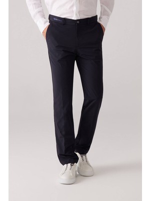 Ysf Erkek Lacivert Regular Fit Paraşüt Kumaş Pantolon