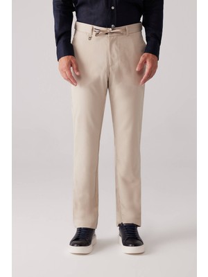 Ysf Erkek Bej Jogger Yan Cep Yazlık Pantolon
