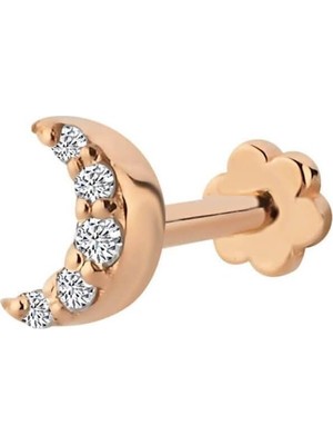 Mey İthalat Sirius Pırlanta Luna Tragus Piercing 0635E0002
