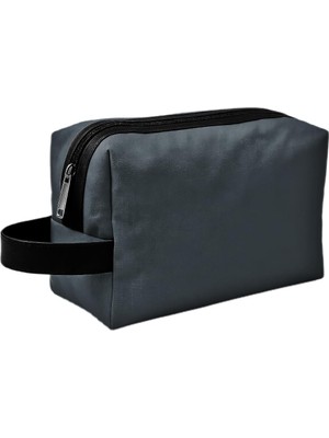 Mey İthalat Boldy Kozmetik Çantası-Tıraş Çantası-Seyahat Çantası-Makyaj Çantası-Traş-El Çantası-Handbag (Gri)