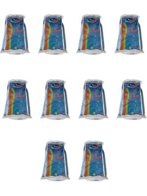 Omeyva Plastik Şeffaf Mavi Sup Kaşık - Tatlı Dondurma Kaşığı - 12.5 Cm. - 50 Adetlik 10 Paket