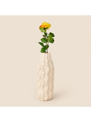 Matmel Deco Katmerli Gül Yapay Dal Çiçek - Sarı / Turuncu - 50 cm