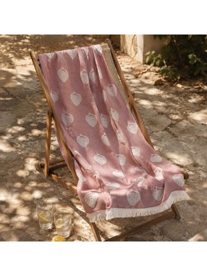 Matmel Soft Çilek Desenli Plaj Havlusu - Kırmızı - 70X140 cm