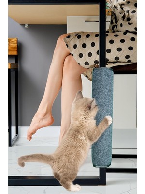 Mey İthalat Bypet Kedi Tırmalama Halısı Her Ebat Masa ve Sandalye Ayağına Bağlanabilen Kedi Tırmalama Halısı