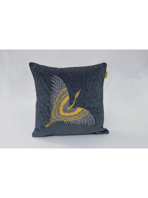 Mey İthalat Desen Tasarım,punch Kırlent Kılıfı,1 ADET,43X43, Modern, Makine Işçiliği