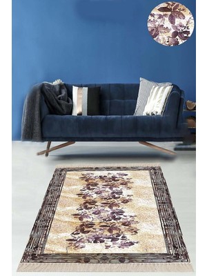 Mey İthalat Pelangi Bej Desenli Halı, Bej 80 x 400, 13898040005