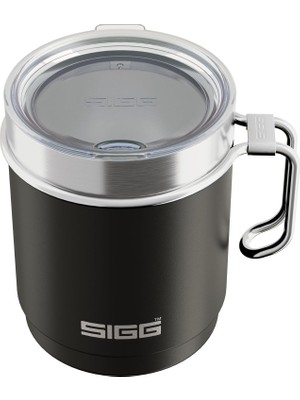 Mey İthalat Sıgg - Camp Termos Bardak – Travel Mug Night Black – Tritan Kapaklı – Bulaşık Makinesinde Yıkanabilir – Kulplu – Bpa Içermez – Yalıtımlı Bardak Çift Cidarlı – Beyaz – 0,36 L