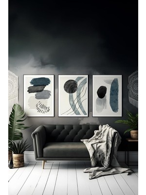 Mey İthalat Artavessa 3 Parça Çerçeve Görünümlü Mdf Tablo Seti - ARTSYCLLCT19-2030