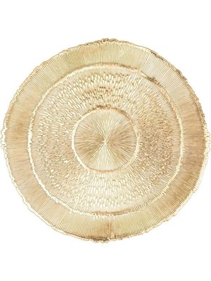 Mey İthalat Tiseco Servis Altlığı Capelınnı, Çap 38 Cm, Altın