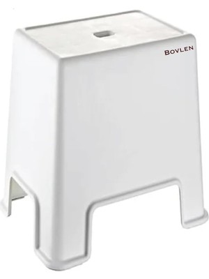 Mey İthalat Büyük Boy Kaymaz Banyo Taburesi - 150 kg Taşıma Kapasiteli Kaydırmaz Banyo Taburesi - Çocuk Taburesi - Basamak Tabure - 1. Sınıf Sert Plastik 45 x 40 x 24 cm (Büyük Boy)
