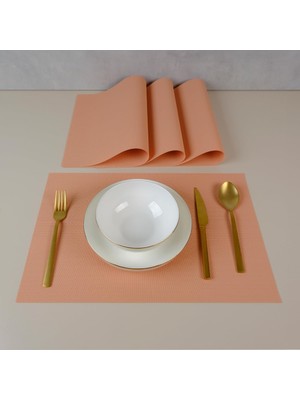 Mey İthalat Maxstyle Serene Salmon 4 Parça Amerikan Servis 30X45 cm