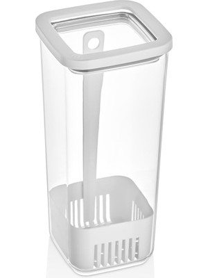 Mey İthalat Vip Ahmet Kare Yeşillik Saklama Kabı, 1700 ml