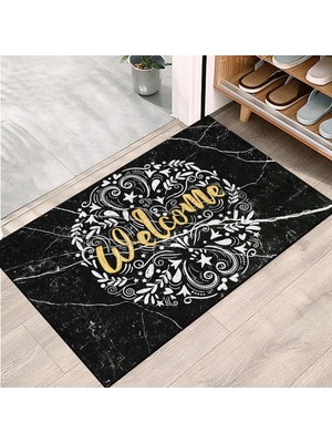 Mey İthalat Monnhein Kapı Önü Paspası - Modern ve Şık Kapı Paspası | Ev, Ofis ve Dış Mekân Kullanımı Için (Gold Elegance) 45X65