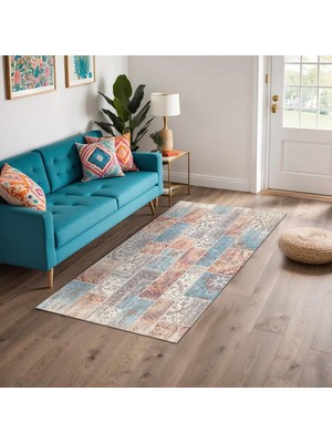 Mey İthalat Genesis Kadife Kaymaz Pamuk Tabanlı Yıkanabilir Antibakteriyel Salon Halısı 160X230