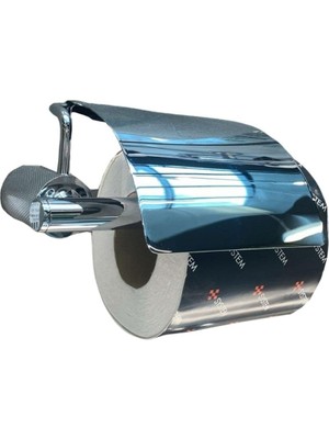 Mey İthalat System Icona Kapaklı Tuvalet Kağıtlığı Krom 85X118X158 mm