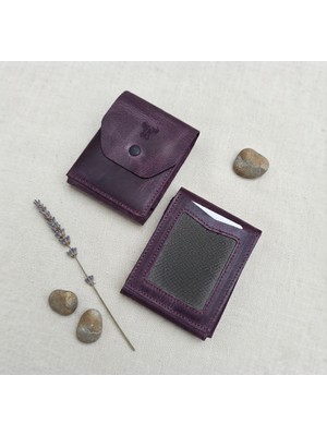Passtell %100 Hakiki Deri Minimalist Trend Model Para Koymalı Cüzdan ve Kredi Kartlık