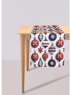 Mey İthalat [marka] Modern Figür Desenli Runner 45X140 cm Beyaz