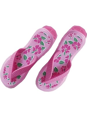 Mey İthalat Plaj Havlu Mandalı, Pembe Çiçek Desenli, Güçlü Tutuşlu, Taşınabilir, 2'li Set