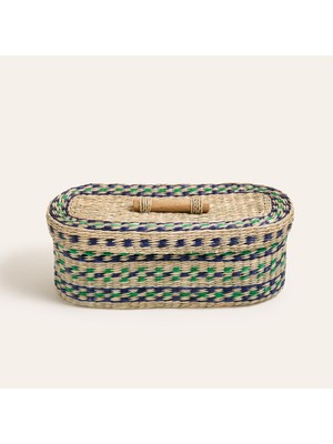 Mey İthalat Tam Dao Deniz Çayırı Sepet 40X15X16 cm Renkli