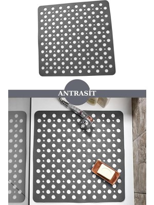 Mey İthalat Seahome Kaydırmaz Duşakabin Banyo ve Duş Paspası Kare Bubble 81 Adet Vantuzla Yapışır 54 x 54 cm BNYSTISGSTORE21