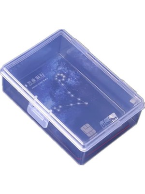 Mey İthalat Spelt 9X6CM Mini Şeffaf Eşya Takı Iskambil Saklama Kutusu Organizer Düzenleyici Klipsli Kapaklı Kutu
