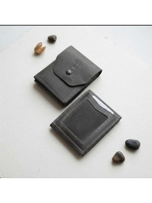Passtell %100 Hakiki Deri Minimalist Trend Model Para Koymalı Cüzdan ve Kredi Kartlık