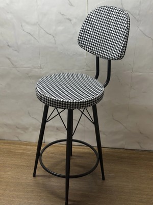 Kalafika Has Bar Sandalyesi Kazayağı Renk 75 cm Siyah 100 cm Ile 110 cm Arası Olan Ada & Masalara Uygundur Beyaz