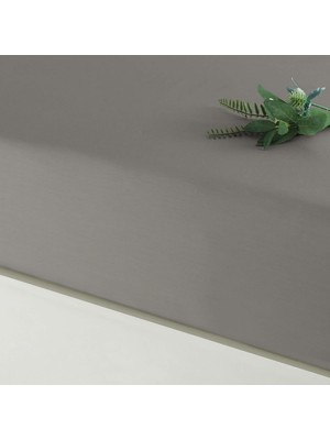 Mey İthalat Linens Mix&match Pamuk Saten Queen Size Lastikli Çarşaf Vizon