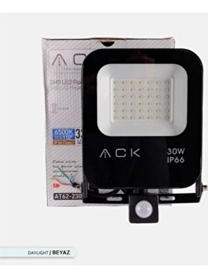 Ack 30W Sensörlü LED Projektör Beyaz