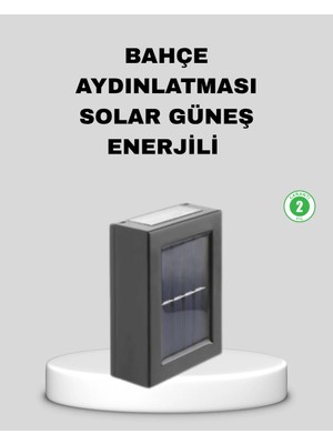 Bezos Solar Dış Mekan Aplik Su Geçirmez Dayanıklı LED Aydınlatmalı