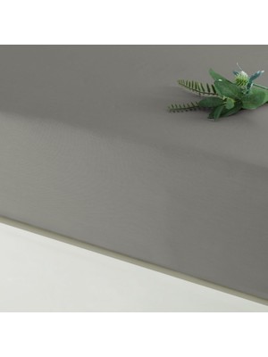 Mey İthalat Linens Mix&match Pamuk Saten Tek Kişilik Lastikli Çarşaf Vizon