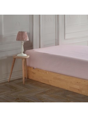 Mey İthalat Soley | Mix & Match | Oriana |%100 Pamuklu Çift Kişilik 240 x 260 Çarşaf Pembe
