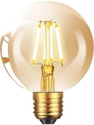 Mey İthalat Flament 4W 2700K G95 LED Ampul Kırılmaz Gövde Dim Edilebilir