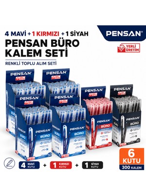 Pensan 2270 Büro 1.0 Tükenmez Kalem 300 Adet