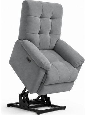 Smarto Relax Porto Liftli TV Koltuğu Çift Motorlu Elektrikli Hasta Koltuğu Polyester Kumaş Baba Koltuğu