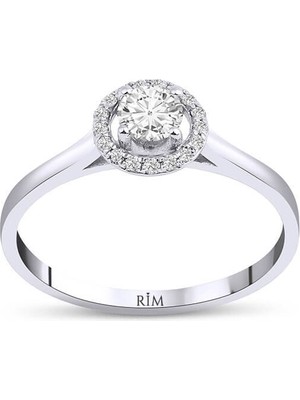 Rim Pırlanta 0.35 Karat Laboratuvar Pırlanta Tektaş Yüzük - Hrd Sertifikalı
