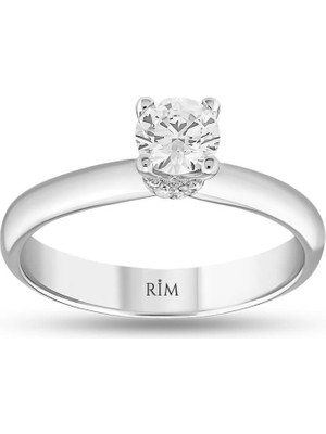 Rim Pırlanta 0.55 Karat Laboratuvar Pırlanta Tektaş Yüzük - Hrd Sertifikalı