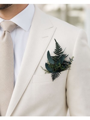 Jujü Atölye Damat Cep Çiçeği, Doğal Çiçek Tasarımı , Damat Aksesuarları