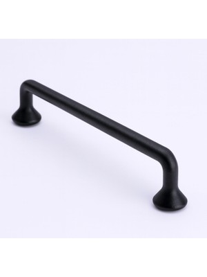 Mey İthalat Incir Siyah Metal Kulp (224 mm 22.4 Cm) Kulbu Kulpu Mobilya Çekmece Dolap Kulpları Mutfak Dolabı
