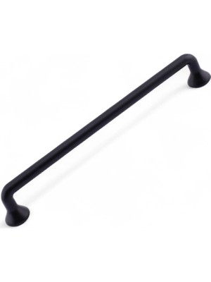 Mey İthalat Incir Mat Siyah Metal Kulp 160 mm 16 cm Mutfak Dolabı Kulbu Kulpu Mobilya Çekmece Dolap Kulpları